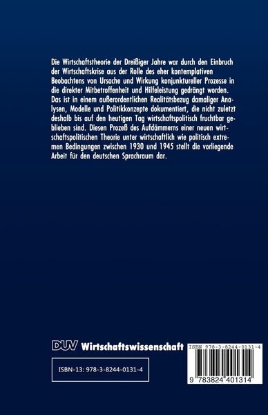 Produktbild: Von der Konjunkturtheorie zur Theorie der Konjunkturpolitik