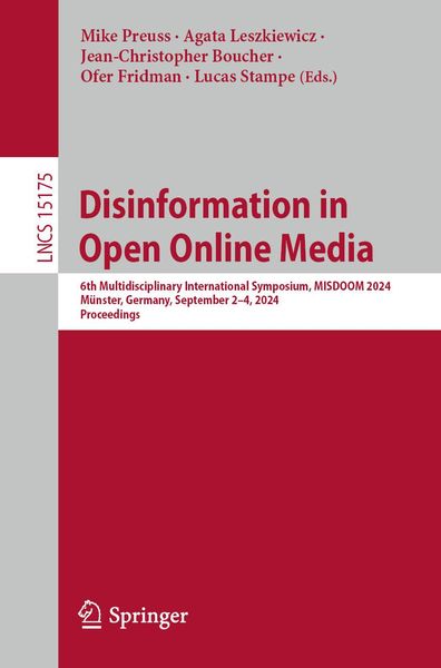 Produktbild: Disinformation in Open Online Media