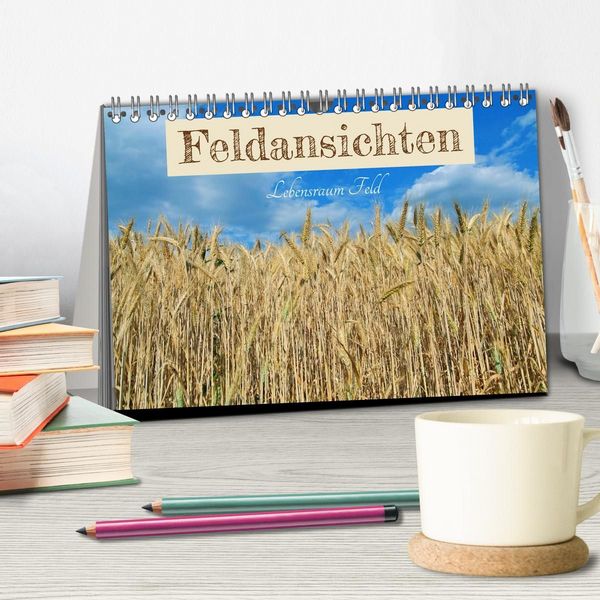 Produktbild: Feldansichten (Tischkalender 2027 DIN A5 quer), CALVENDO Monatskalender