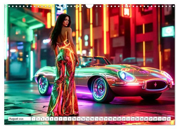 Produktbild: Cars & Girls (Wandkalender 2026 DIN A3 quer), CALVENDO Monatskalender