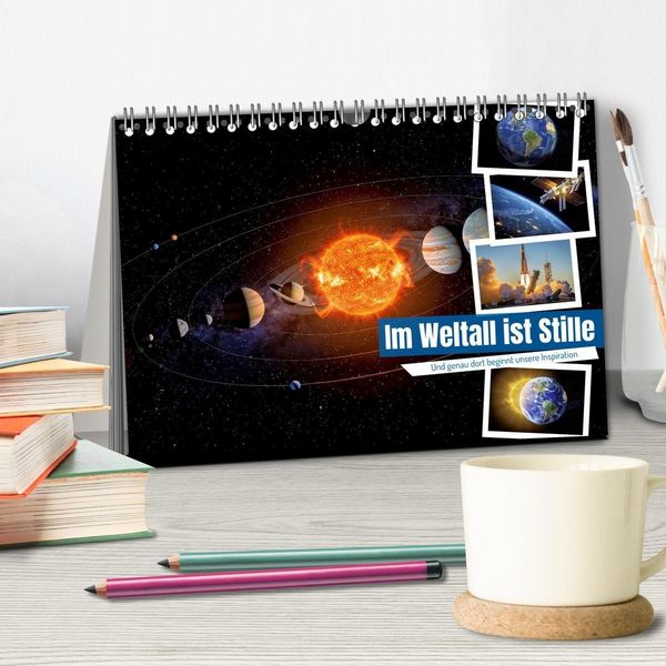 Produktbild: Im Weltall ist Stille (Tischkalender 2027 DIN A5 quer), CALVENDO Monatskalender
