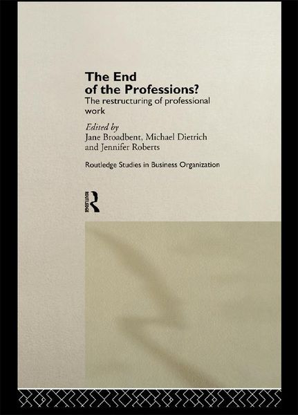 Produktbild: The End of the Professions?