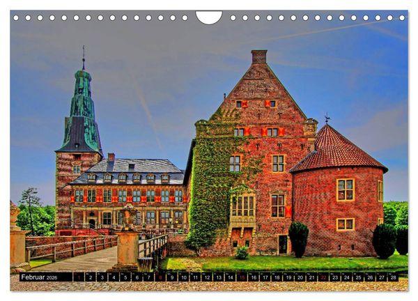 Produktbild: Burgen und Schl&ouml;sser im M&uuml;nsterland (Wandkalender 2026 DIN A4 quer), CALVENDO Monatskalender