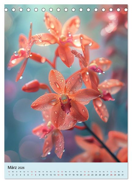 Produktbild: Orchideen Poesie (Tischkalender 2026 DIN A5 hoch), CALVENDO Monatskalender