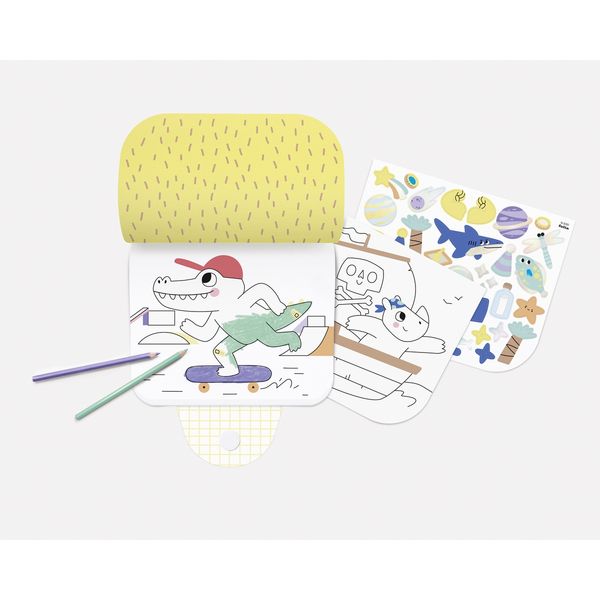 Produktbild: folia Sticker Malbuch Epic Adventures 15 Seiten