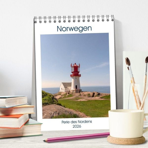 Produktbild: Norwegen - Perle des Nordens (Tischkalender 2026 DIN A5 hoch), CALVENDO Monatskalender