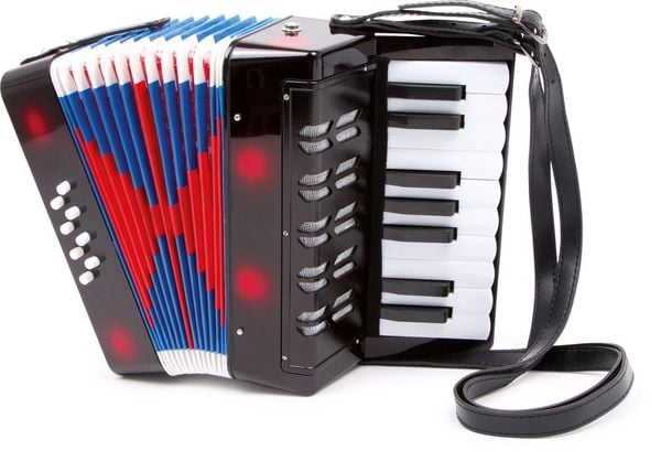 Small foot 3304 - Akkordeon Classic, schwarz, Kinder-Musikinstrument, Höhe: 23cm