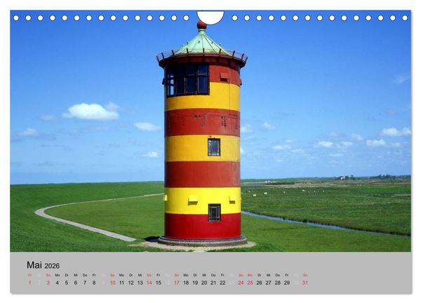 Produktbild: Ostfriesland an der Nordseek&uuml;ste (Wandkalender 2026 DIN A4 quer), CALVENDO Monatskalender