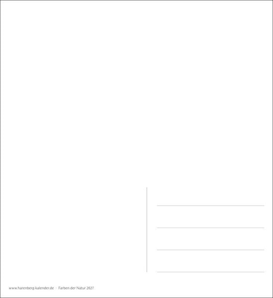 Produktbild: Farben der Natur Postkartenkalender 2027 - Wochenkalender mit 53 Postkarten