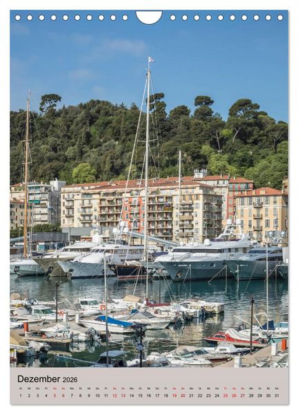 Produktbild: C&Ocirc;TE D&rsquo;AZUR Cannes, Monaco und Nizza (Wandkalender 2026 DIN A4 hoch), CALVENDO Monatskalender