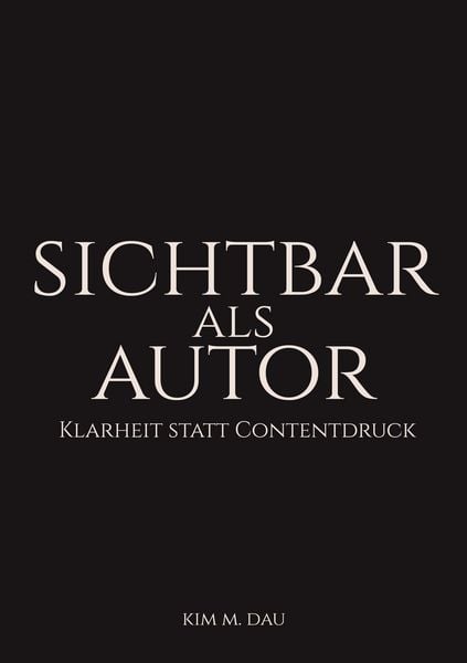 Produktbild: Sichtbar als Autor