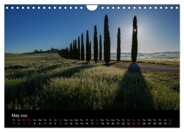 Produktbild: Tuscany Amazing Val d'Orcia (Wall Calendar 2026 DIN A4 landscape), CALVENDO 12 Month Wall Calendar