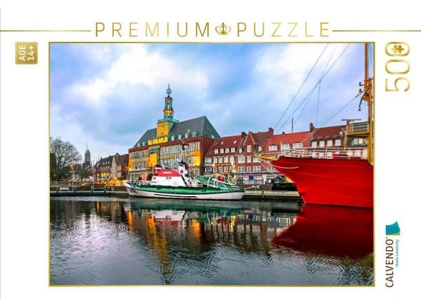 CALVENDO Puzzle Emden - Ratsdelft | 500 Teile Lege-Größe 48 × 36 cm Foto-Puzzle für Erwachsene
