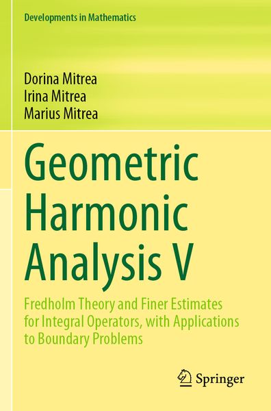 Produktbild: Geometric Harmonic Analysis V