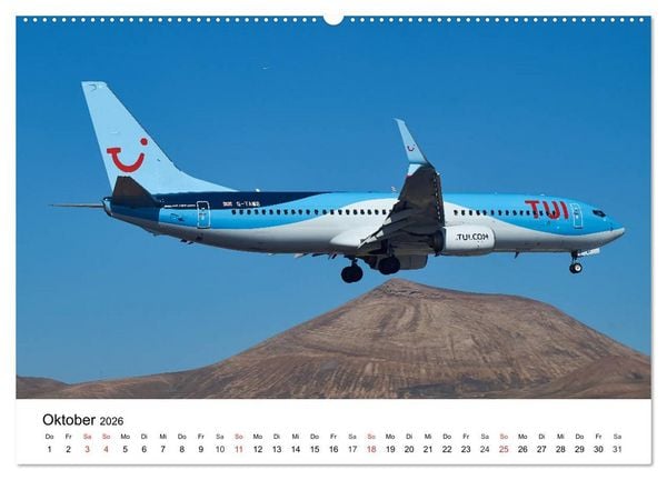 Produktbild: Die sch&ouml;nsten Airliner (hochwertiger Premium Wandkalender 2026 DIN A2 quer), Kunstdruck in Hochglanz
