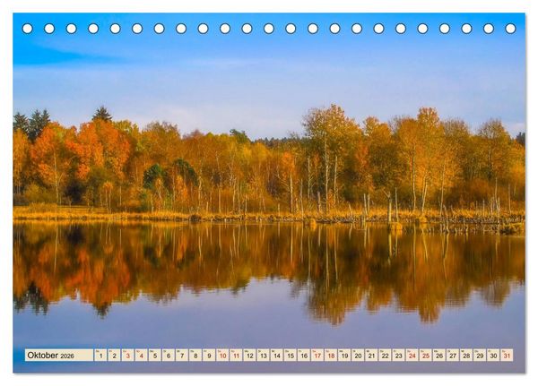 Produktbild: Herbst im Schwenninger Moos (Tischkalender 2026 DIN A5 quer), CALVENDO Monatskalender
