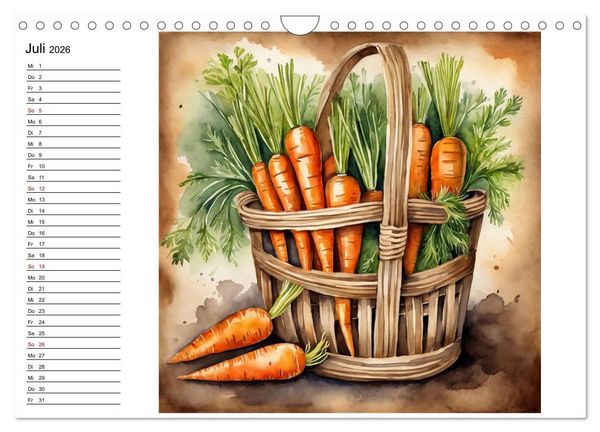 Produktbild: Frische Ernte (Wandkalender 2026 DIN A4 quer), CALVENDO Monatskalender