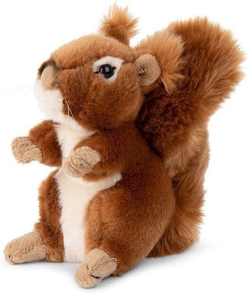 WWF Plüsch 14546 - Eichhörnchen, rot, sitzend, Europa-Kollektion, Plüschtier, 15 cm