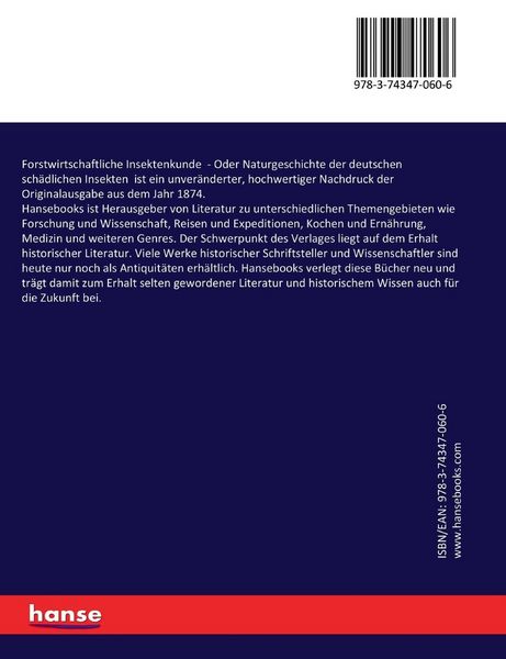 Produktbild: Forstwirtschaftliche Insektenkunde