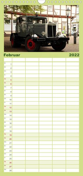 Produktbild: Familienplaner Oldtimer vergangenger Jahrzehnte (Wandkalender 2022 , 21 cm x 45 cm, hoch)