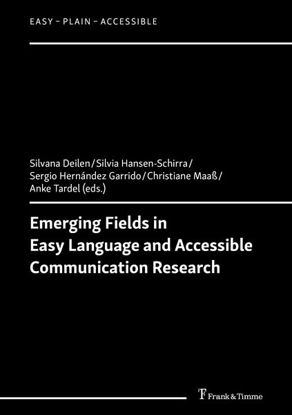 Produktbild: Emerging Fields in Easy Language and Accessible Communication Research