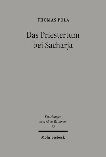 Produktbild: Das Priestertum bei Sacharja