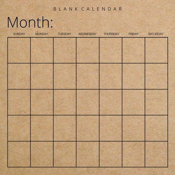Produktbild: Blank Calendar