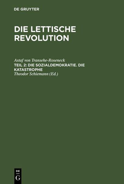 Produktbild: Die Sozialdemokratie. Die Katastrophe