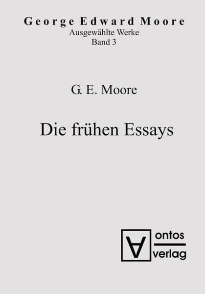 Produktbild: Die fr&uuml;hen Essays