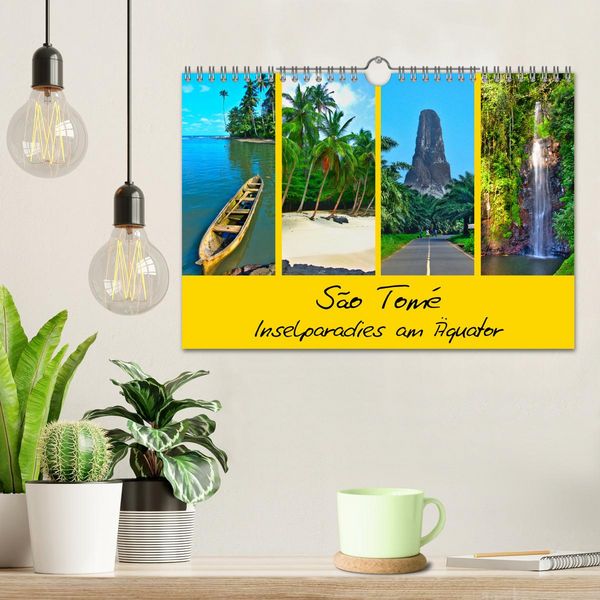 Produktbild: S&atilde;o Tom&eacute; - Inselparadies am &Auml;quator (Wandkalender 2026 DIN A4 quer), CALVENDO Monatskalender