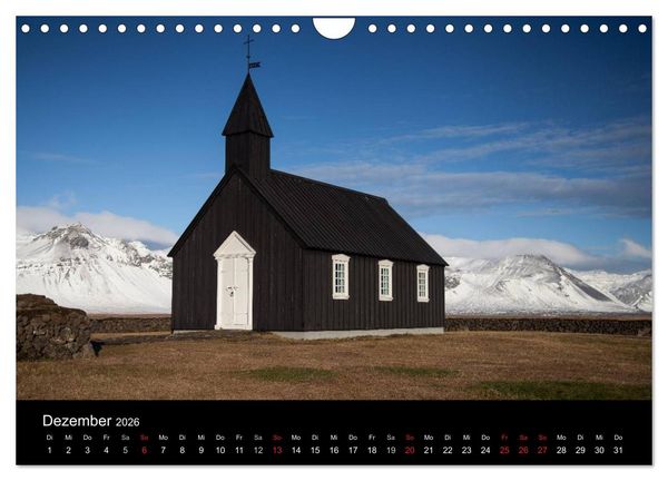 Produktbild: Island - Iceland - &Iacute;sland (Wandkalender 2026 DIN A4 quer), CALVENDO Monatskalender