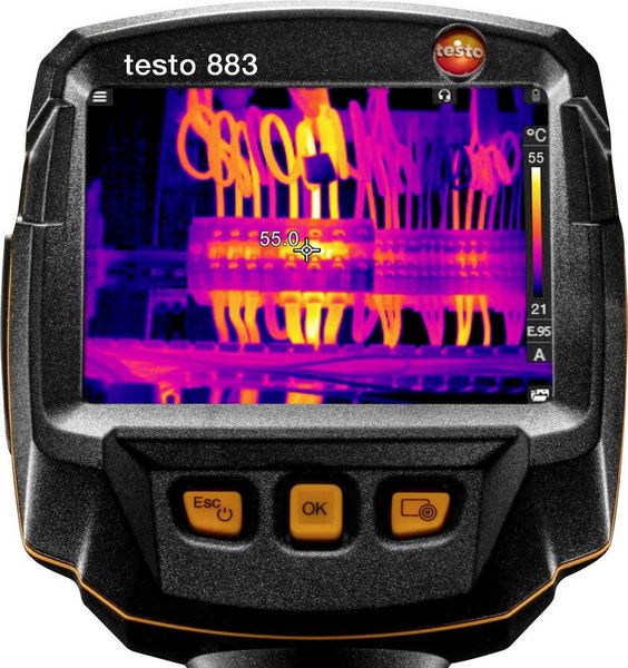 Produktbild: Testo 883-1 W&auml;rmebildkamera -30 bis +650&deg;C 27Hz WiFi