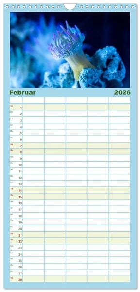 Produktbild: Familienplaner 2026 - Tiefsee - Ein Abenteuer ins Unbekannte. mit 5 Spalten (Wandkalender, 21 x 45 cm) CALVENDO