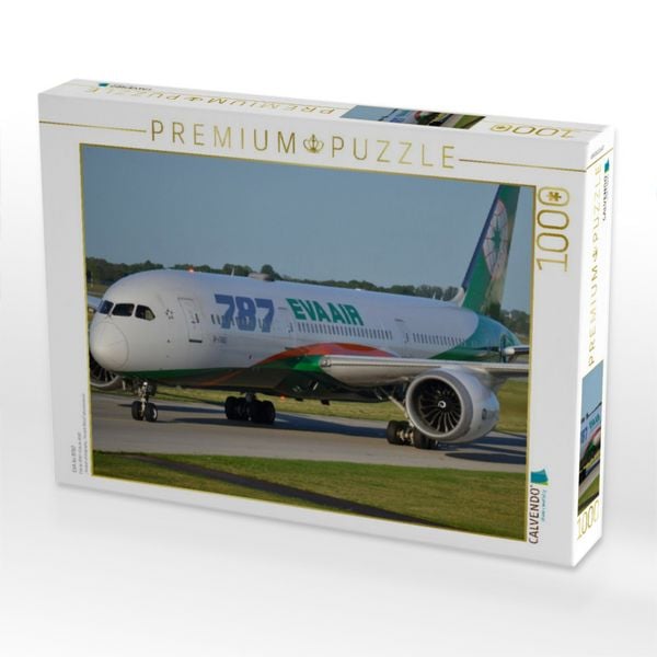 Produktbild: CALVENDO Puzzle EVA Air B787 | 1000 Teile Lege-Gr&ouml;&szlig;e 64x48cm Foto-Puzzle f&uuml;r gl&uuml;ckliche Stunden
