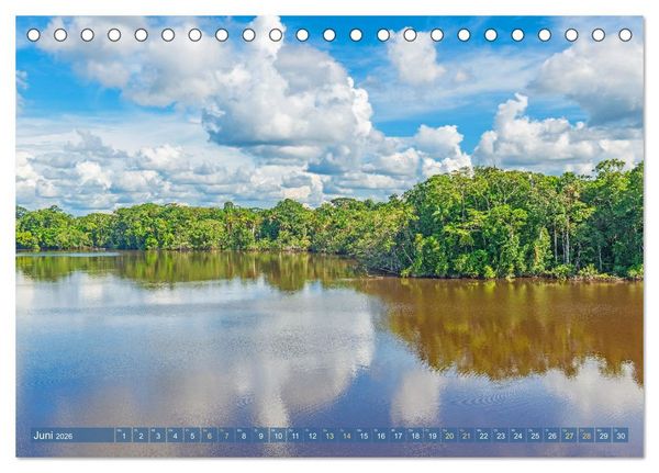 Produktbild: Der Amazonas: von den Anden zum Atlantik (Tischkalender 2026 DIN A5 quer), CALVENDO Monatskalender