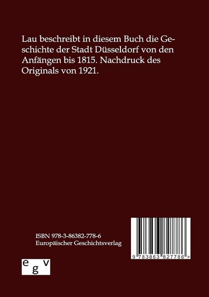 Produktbild: Geschichte der Stadt D&uuml;sseldorf