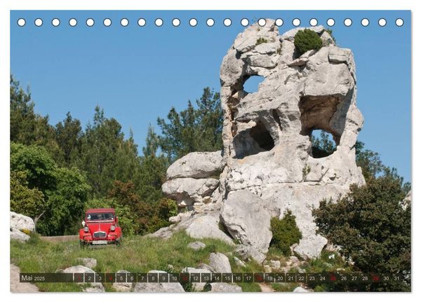 Produktbild: Citro&euml;n 2CV - Ente rot (Tischkalender 2025 DIN A5 quer), CALVENDO Monatskalender