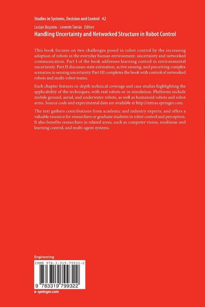 Produktbild: Handling Uncertainty and Networked Structure in Robot Control