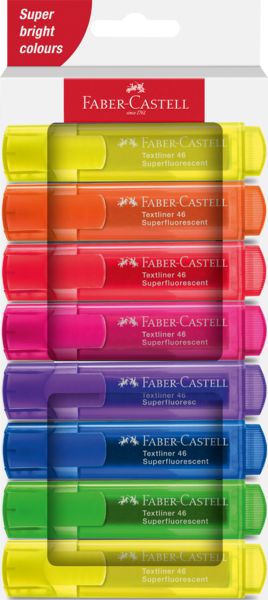 Produktbild: Faber-Castell Textmarker TL 46 SF Superfluorescent 8er Kartonetui
