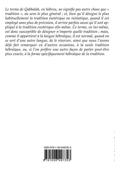 Produktbild: La Kabbale h&eacute;bra&iuml;que