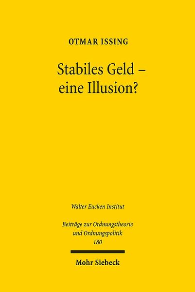 Produktbild: Stabiles Geld - eine Illusion?