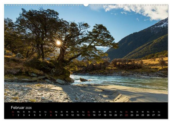 Produktbild: South Island - Neuseelands S&uuml;dinsel (hochwertiger Premium Wandkalender 2026 DIN A2 quer), Kunstdruck in Hochglanz