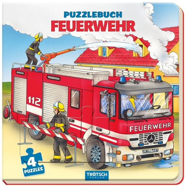 Trötsch Pappenbuch Puzzlebuch Feuerwehr, Gebundene Ausgabe von , Trötsch Verlag GmbH & Co. KG, 978-3-96552-668-6