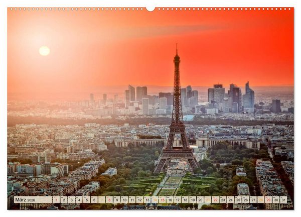 Produktbild: Die 12 meistbesuchten St&auml;dte der Welt (hochwertiger Premium Wandkalender 2026 DIN A2 quer), Kunstdruck in Hochglanz