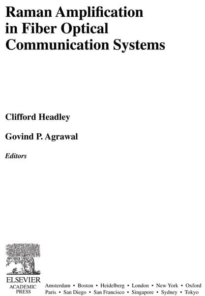 Produktbild: Raman Amplification in Fiber Optical Communication Systems