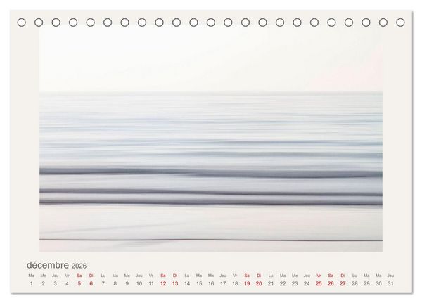 Produktbild: La mer sous le ciel (Calendrier de bureau 2026 DIN A5 vertical), CALVENDO calendrier mensuel