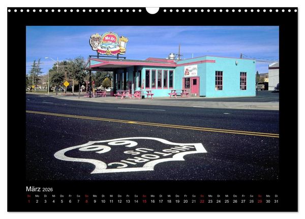 Produktbild: Get Your Kicks on Route 66 (Wandkalender 2026 DIN A3 quer), CALVENDO Monatskalender