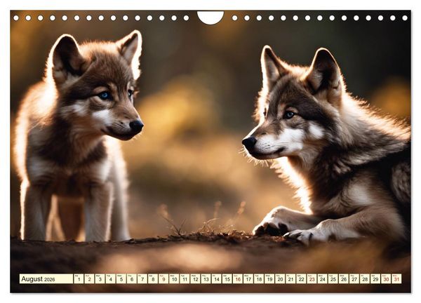 Produktbild: A year among wolves (Wall Calendar 2026 DIN A4 landscape), CALVENDO 12 Month Wall Calendar