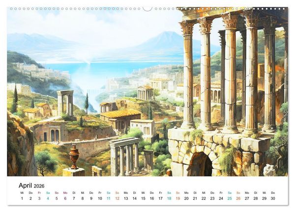 Produktbild: Szenen aus dem Antiken Griechenland (Wandkalender 2026 DIN A2 quer), CALVENDO Monatskalender