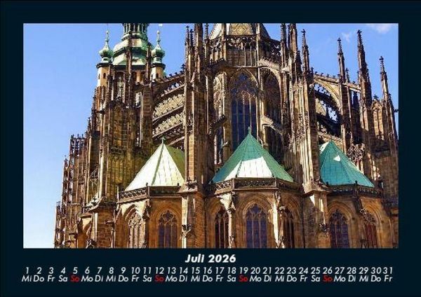 Produktbild: Prag 2026 Fotokalender DIN A5